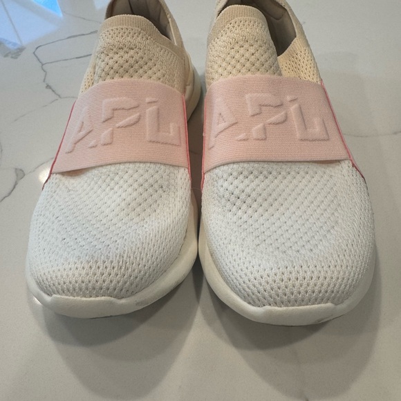 APL Cream and Pink Slip-On Sneakers - Picture 2 of 3